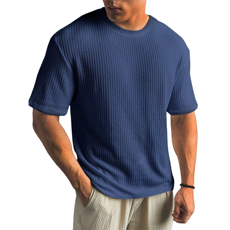 T-shirt décontracté à col rond et manches courtes