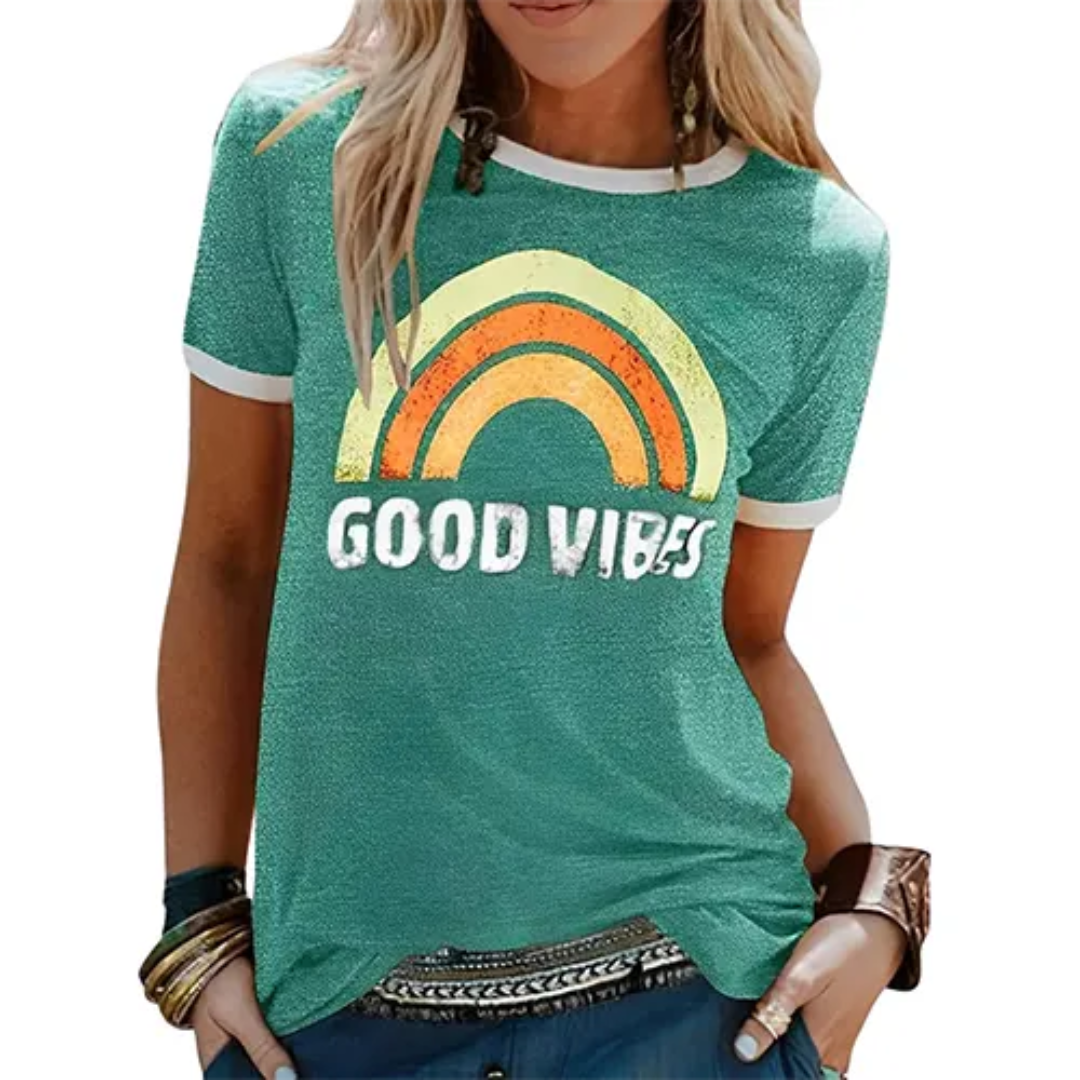 T-shirt Été Femmes Décolleté V pour l'été