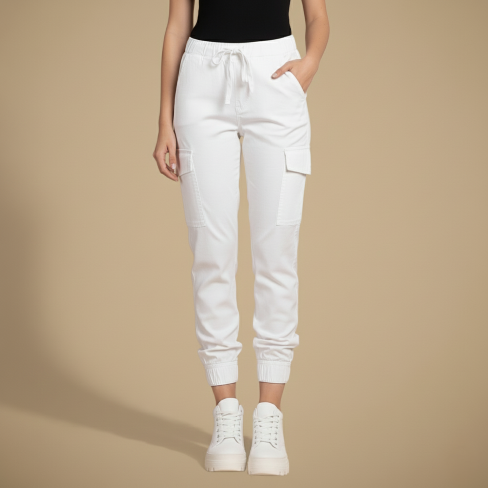 Pantalon Jogger Décontracté Femme – Jogging Streetwear Élastique et Poches Multi