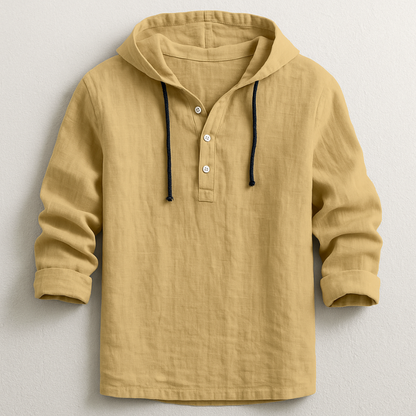 Chemise à Capuche Coton Homme - Léger et Confortable au Style Casual