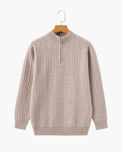 Pull Homme Hiver Motif Câble Élégant