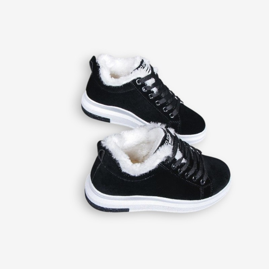 Baskets Chic à Lacets Fourrées - LuxeStyle