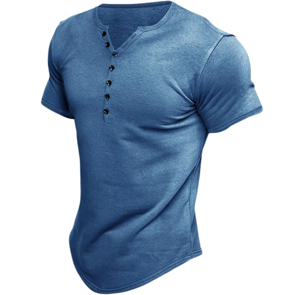 Chemise Homme Décontractée Col Rond - LuxeStyle