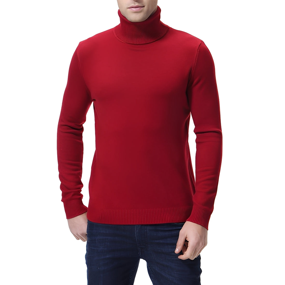 Pull À Col Roulé Élégant Pour Hommes