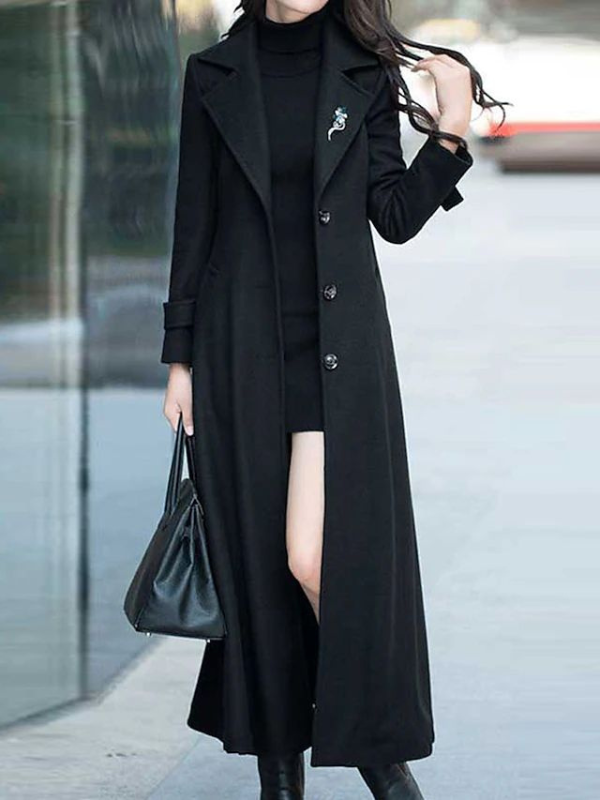 Manteau Femme Laine Doux Longueur Grande