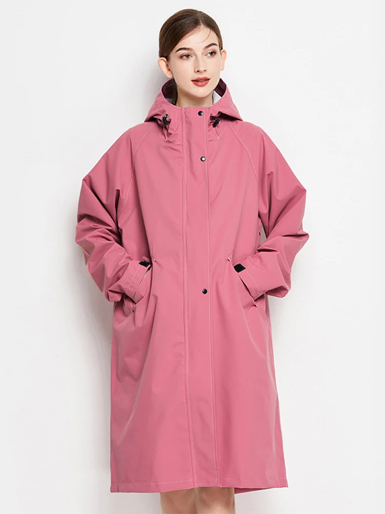 Veste Femme Étanche Légère avec Capuche et Poches