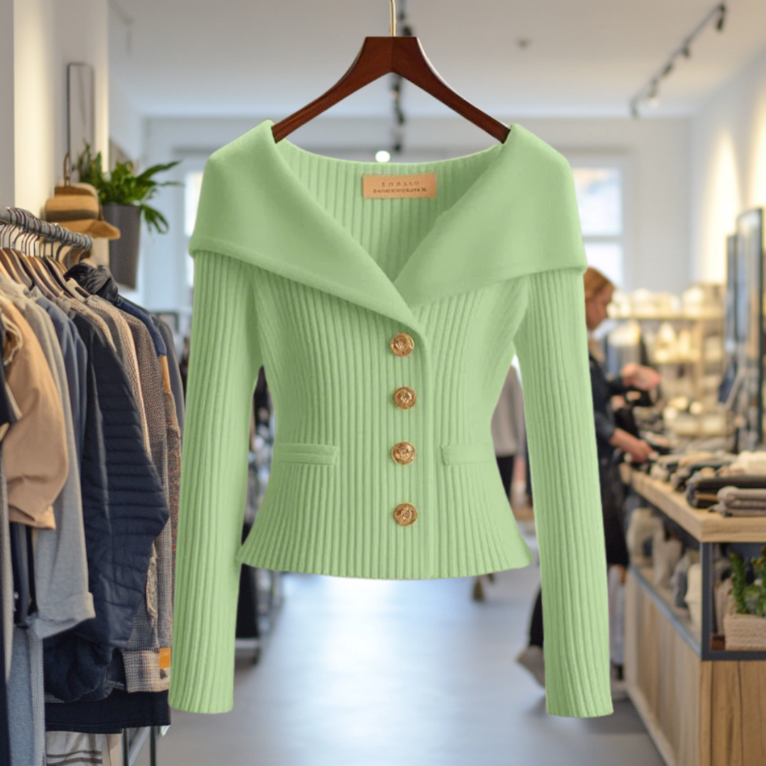 Gilet épais jaune vif pour femme