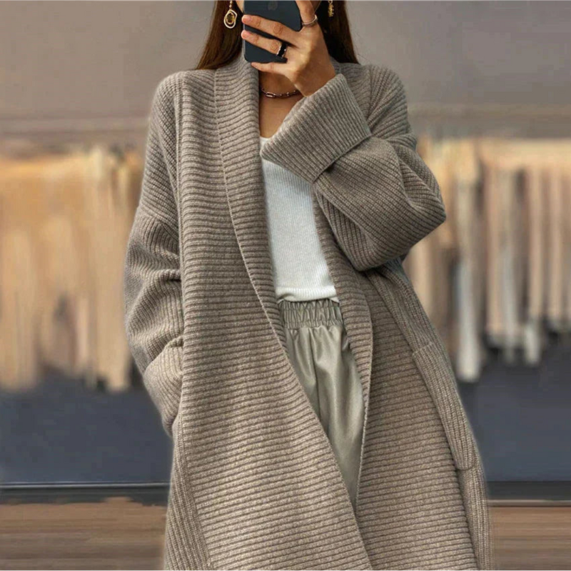Cardigan Femme Long Élégant et Douillet