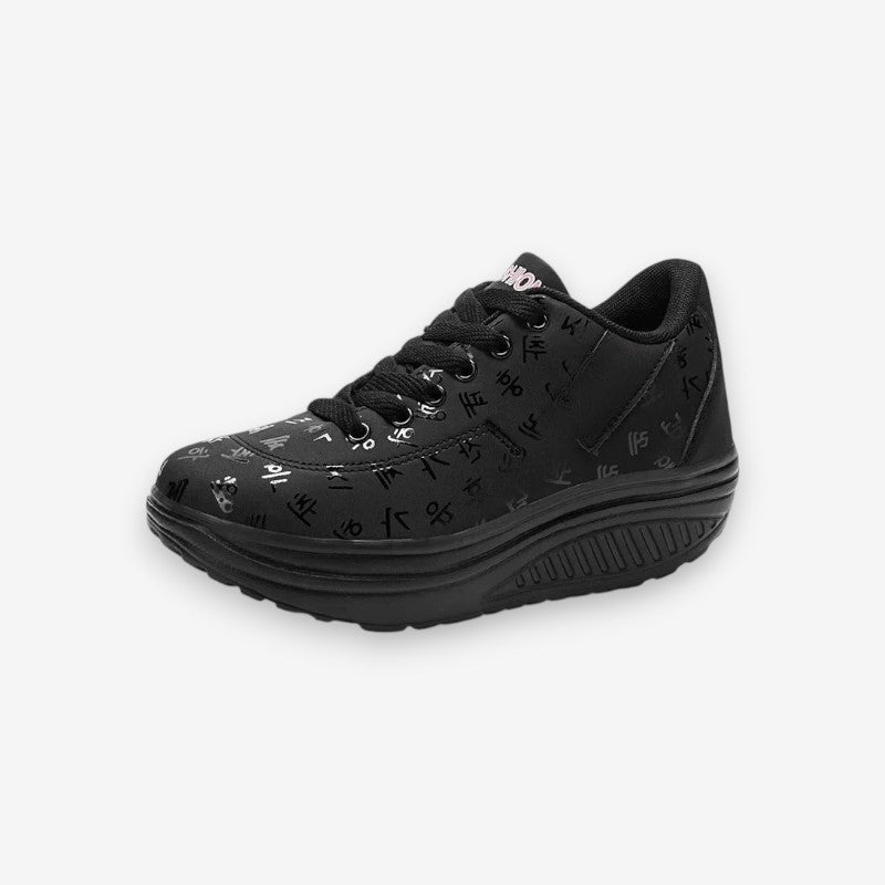 Chaussures Femmes à Bout Arrondi avec Semelle Plate et Lacets - LuxeStyle