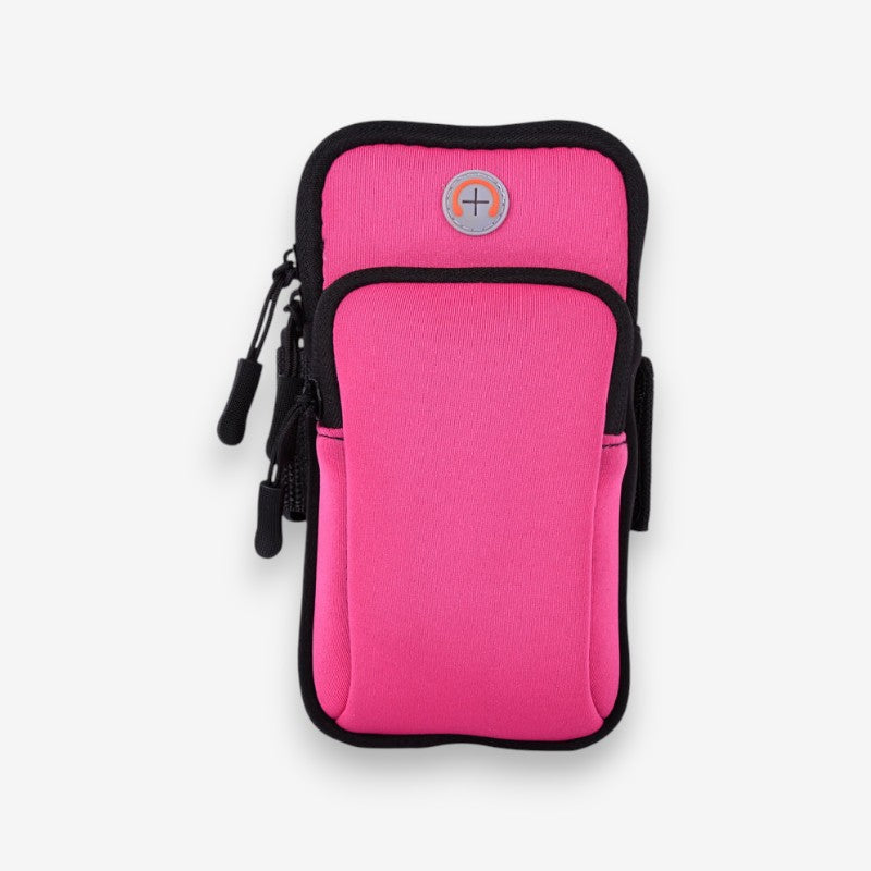 Brassard de sport ajustable avec zip et sangle réglable