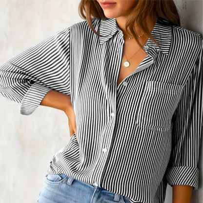 Chemisier Élégant Femme Manches Longues
