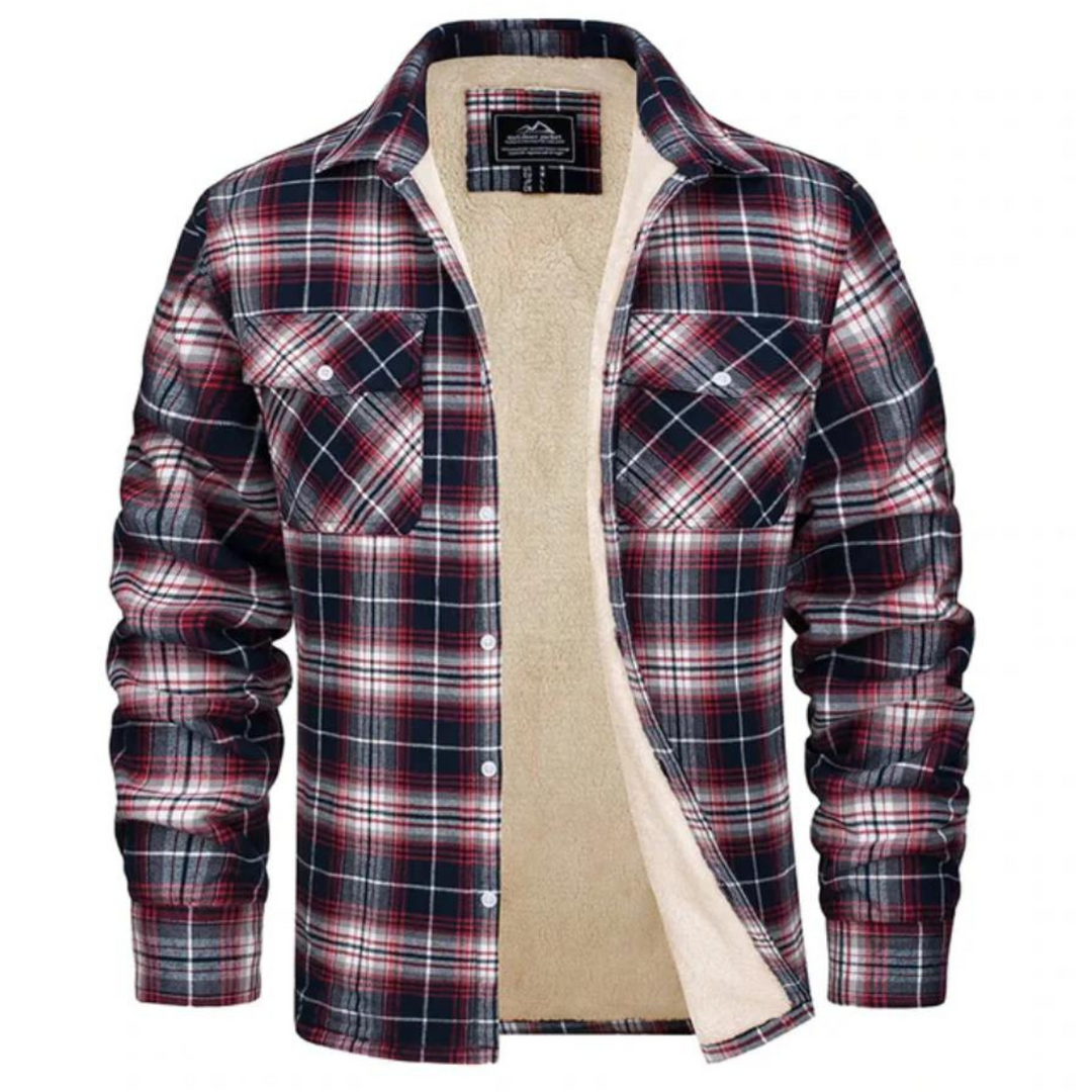 Veste Flanelle Hiver Carreaux Homme - luxestyle