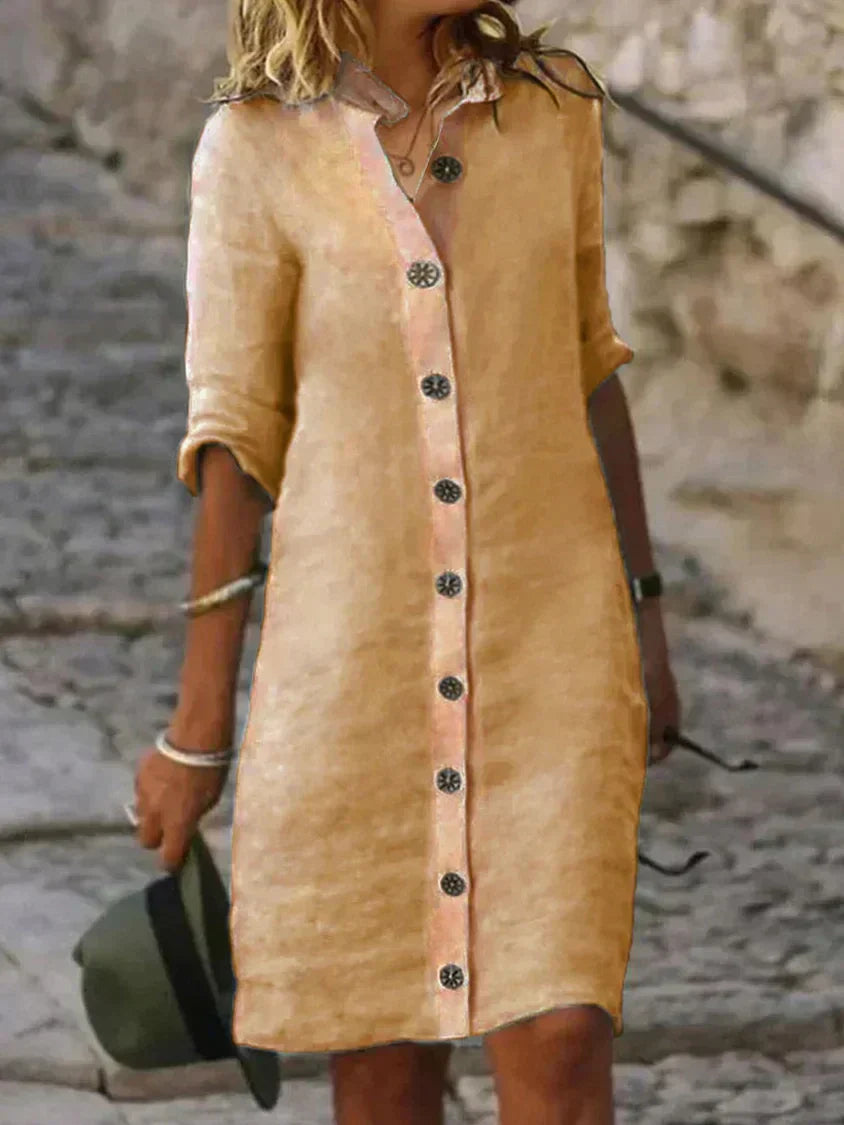 Robe Femme Simplicité Élégante pour Tout Les Jours