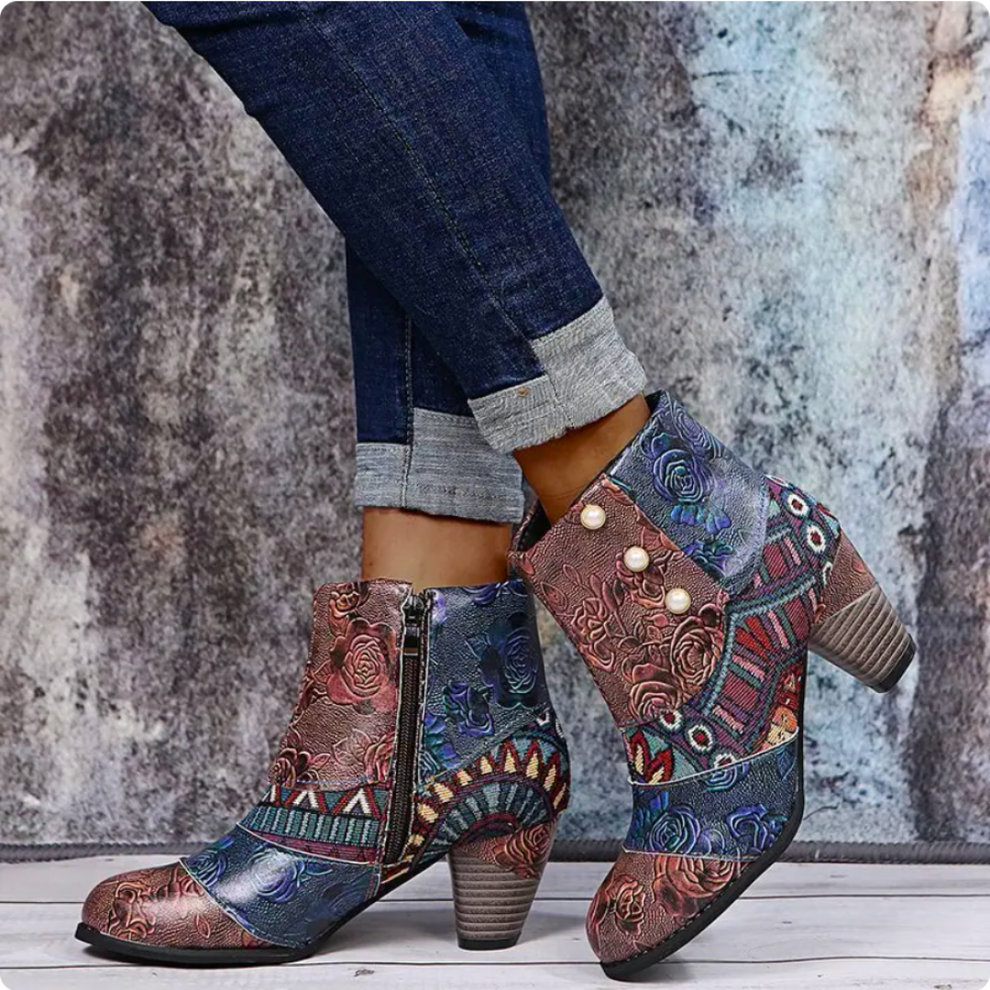 Bottes Chic Hauts Talons Étanches à Fermeture Éclair