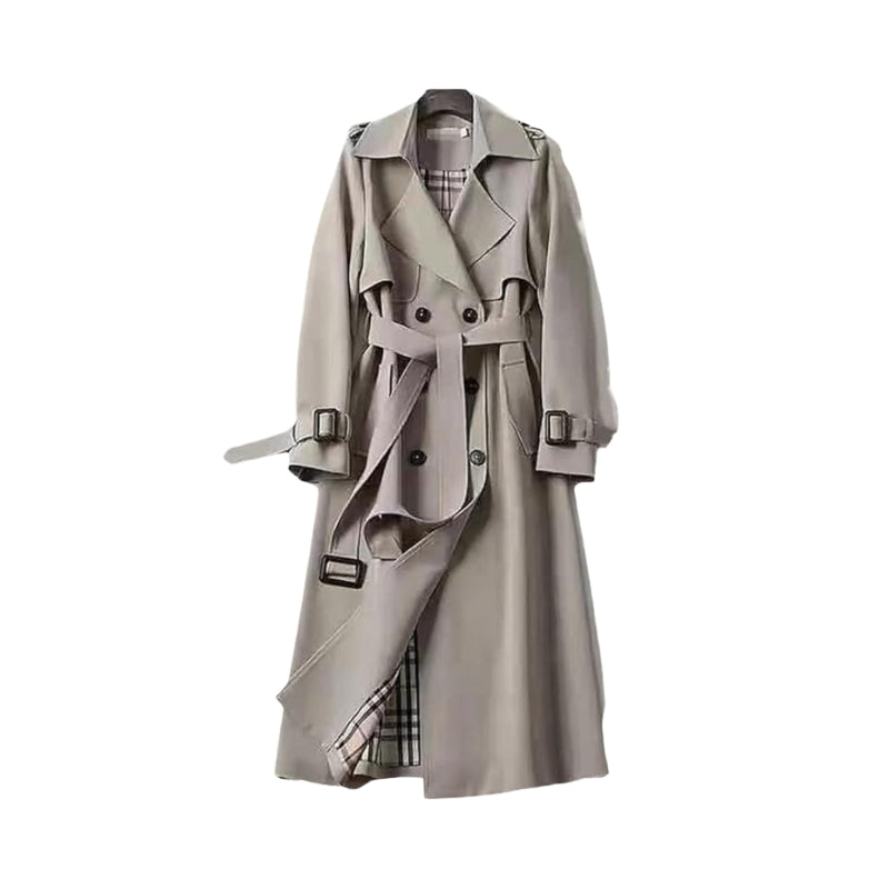 Trench-coat Femme Élégant à Ceinture - LuxeStyle