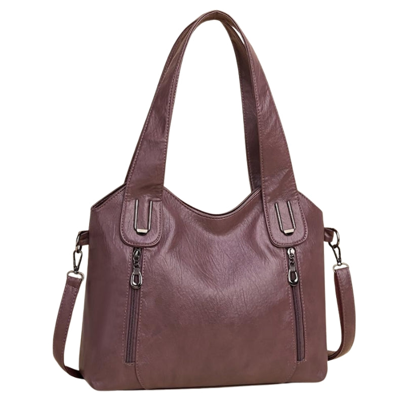 Sac à bandoulière femme avec poches zippées multiples