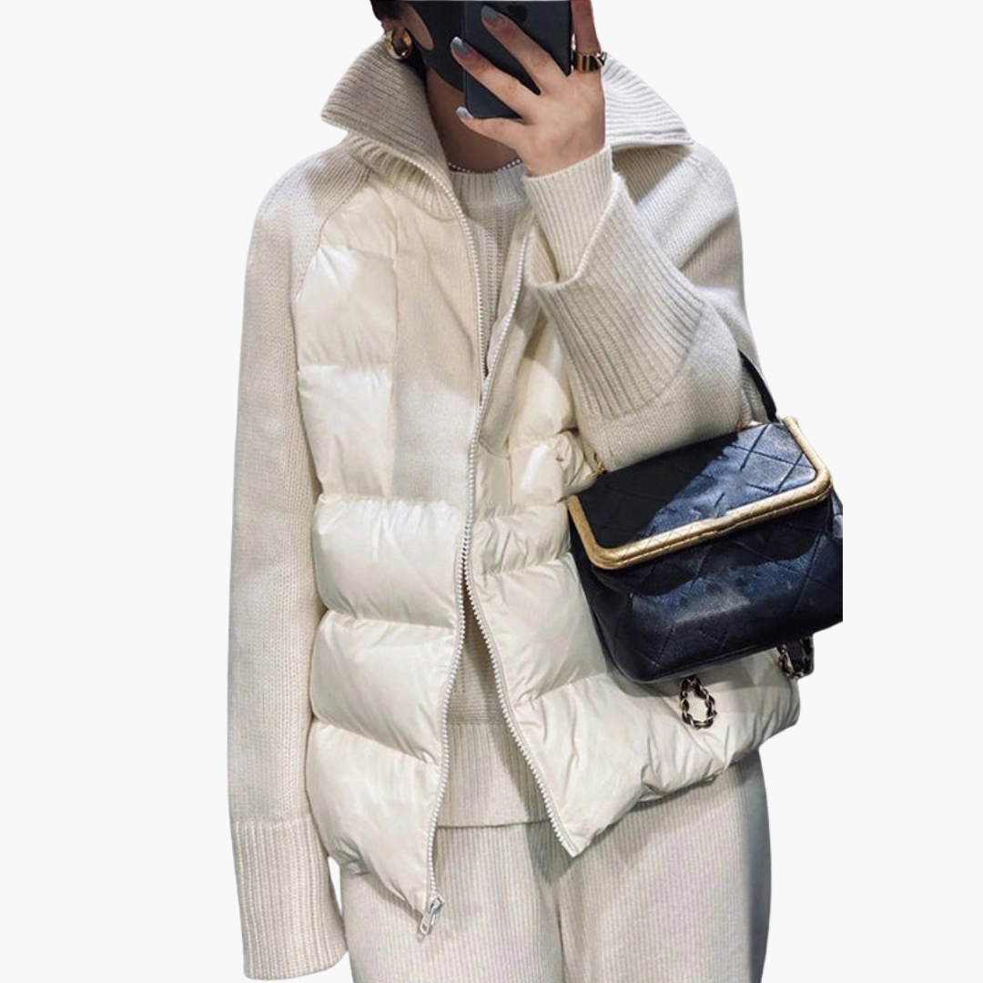 Doudoune Femme Hiver Élégante à Capuchon