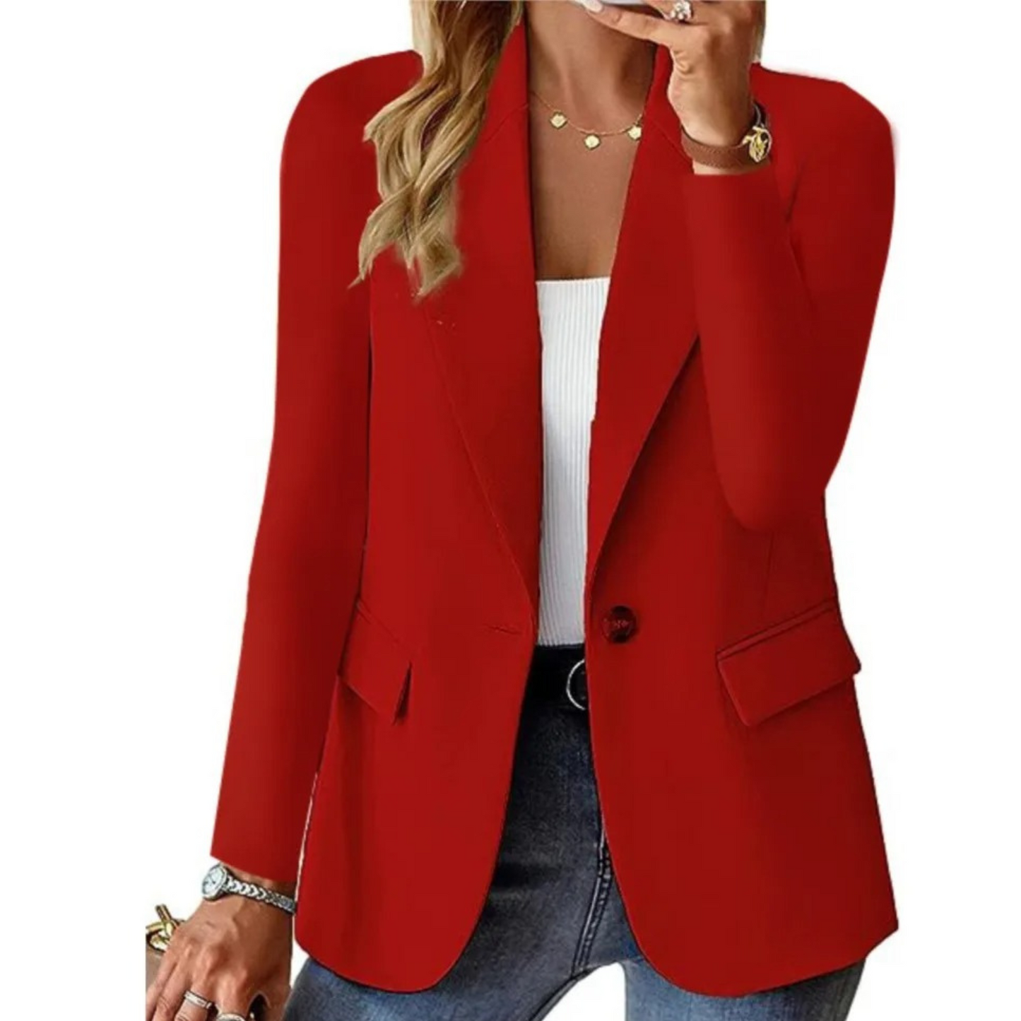 Veste Blazer Féminine Blanche Élégante