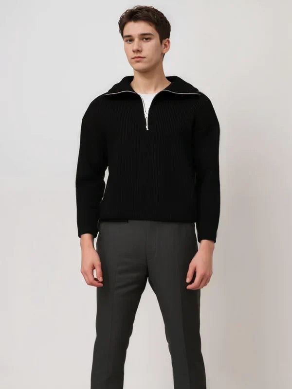 Pull Homme Rayé Zippé pour Tous les Jours