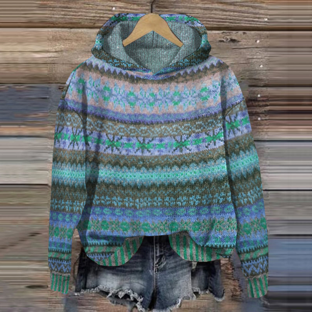 Pull Capuche Féminin Douillet Hiver