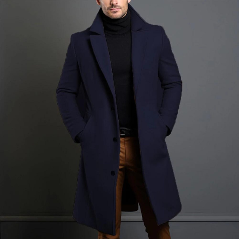 Manteau Homme Hiver Élégant – Laine Douce et Chaude avec Style Éternel