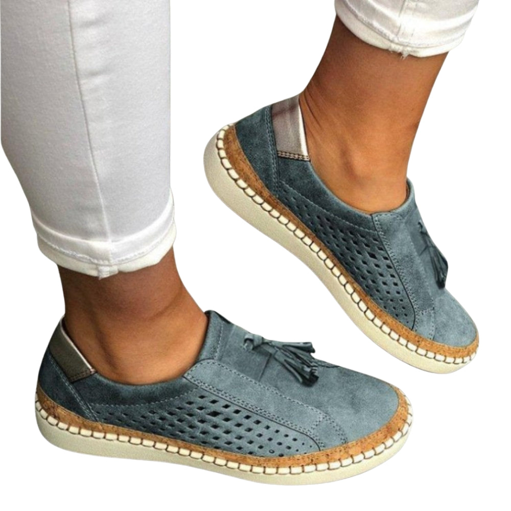 Chaussures Plates Découpées Féminines