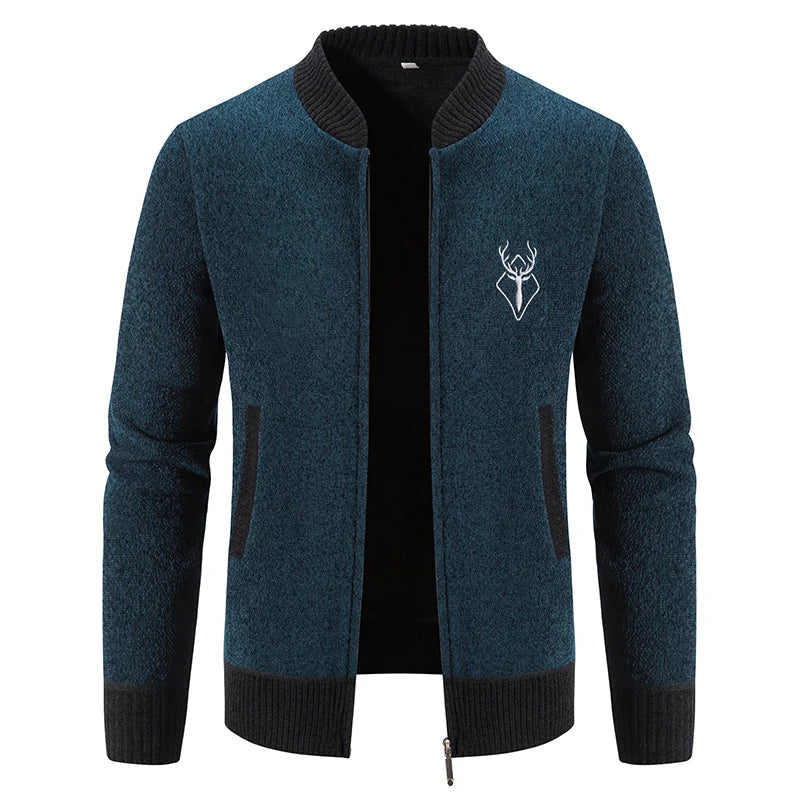 Veste zippée taille slim avec manches longues et poches pratiques - LuxeStyle