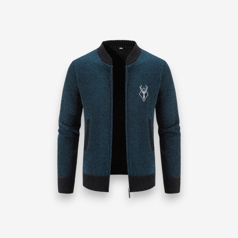 Veste zippée oversize avec poches et manches longues - LuxeStyle