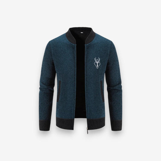 Veste zippée oversize avec poches et manches longues - LuxeStyle