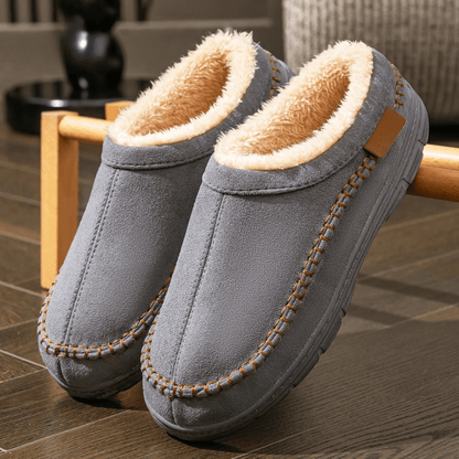 Chaussons Homme Confort Peluche - Pantoufles Chaude et Douillettes