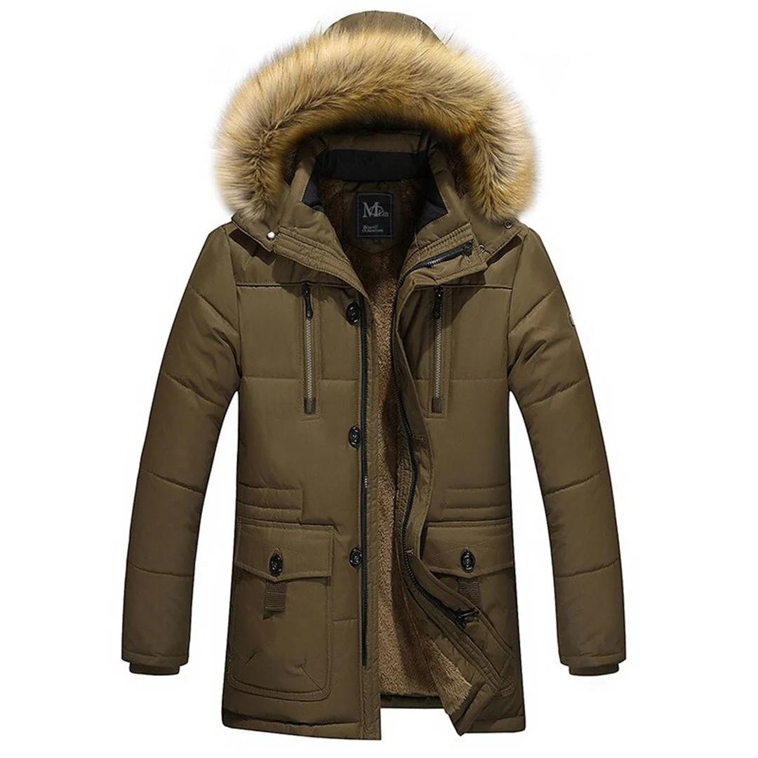 Parka Hiver Homme avec Capuche Amovible