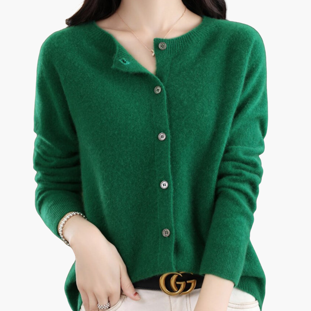Gilet Femme Élégant Rose Doux Boutonné