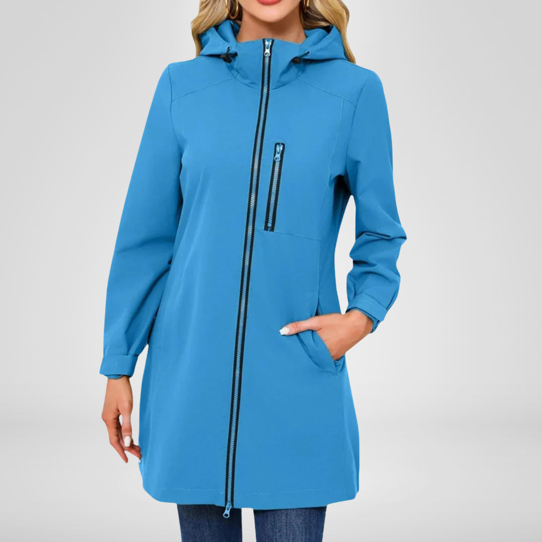 Veste Imperméable Féminine à Capuche pour Pluie et Vent