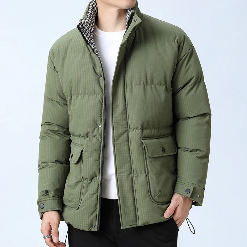 Veste Hiver Élégante Fermeture Éclair pour Homme