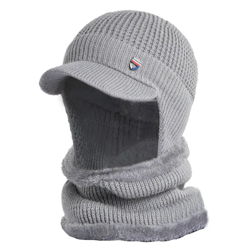 Casquette d'Hiver Douillette avec Cache-Oreilles pour Homme