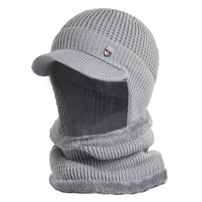 Casquette d'Hiver Douillette avec Cache-Oreilles pour Homme