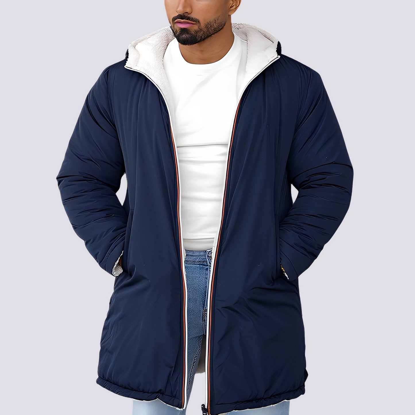 Veste Hiver Chaude Homme - Manteau Élégant pour Ski et Randonnée