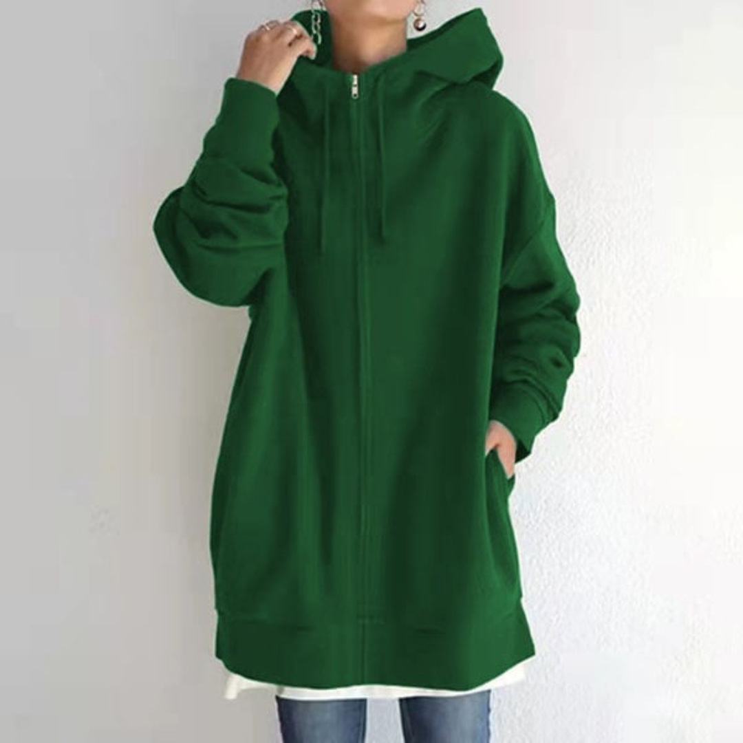 Sweat à Capuche Zippé Sport Chic Unisexe