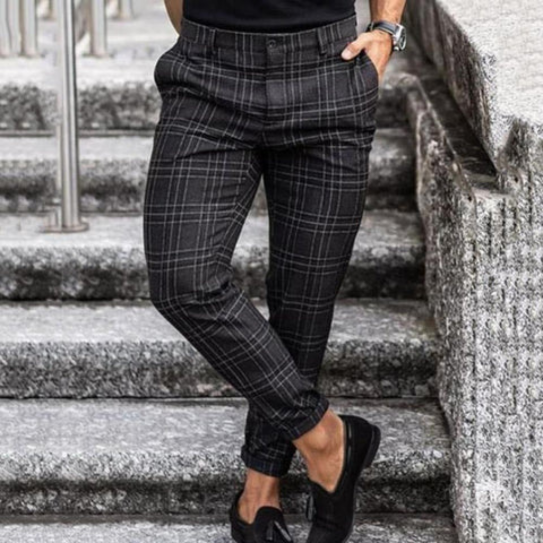 Pantalon Chino Élégant Homme Bureau