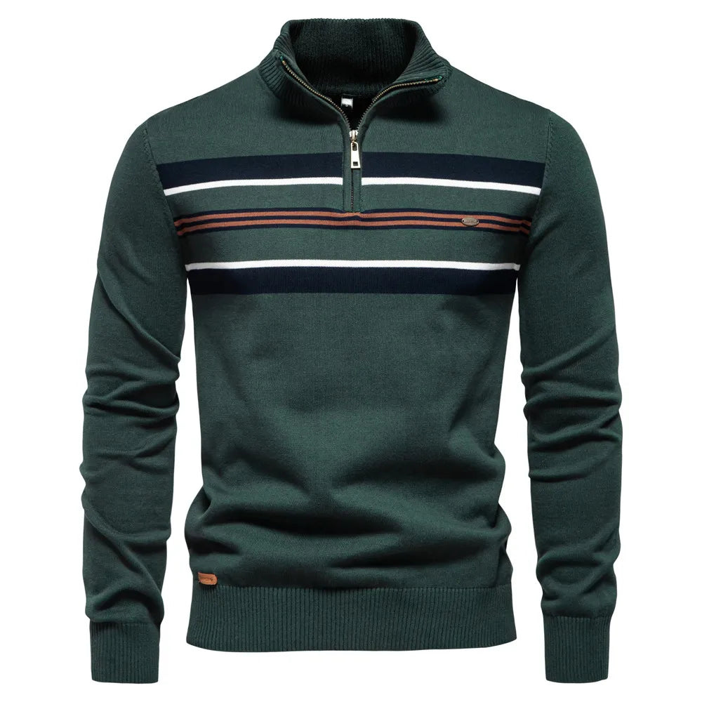 Pull Zippé Homme Hiver Chaud