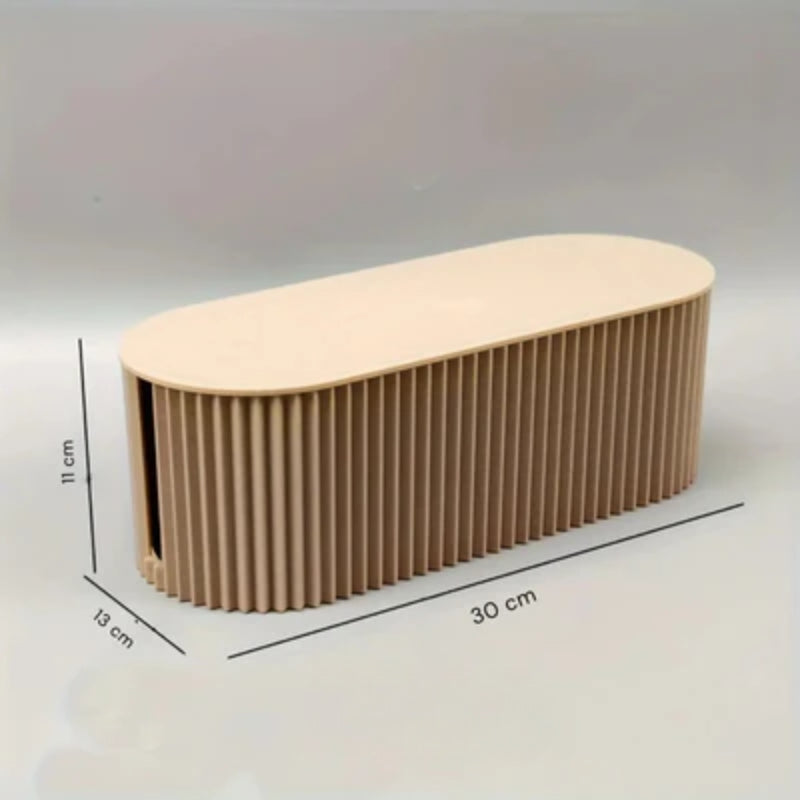 Boîte de rangement de câbles fine et compacte