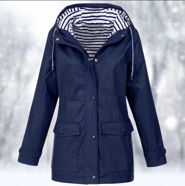 Veste Imperméable Jaune Citron - Élégance Féminine & Protection Anti-Pluie