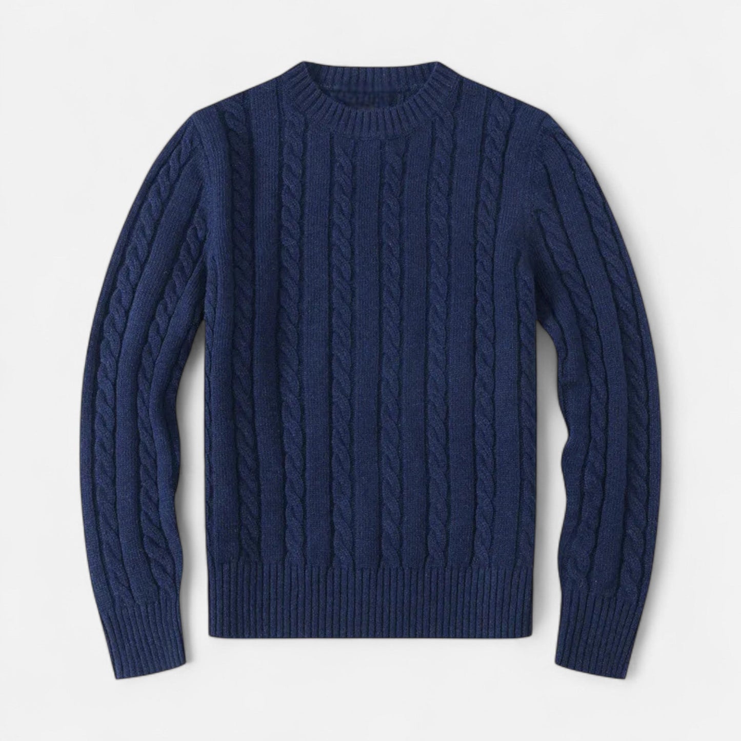 Pull en laine mélangé Brun pour Homme
