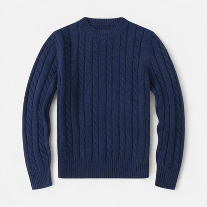 Pull en laine mélangé Brun pour Homme