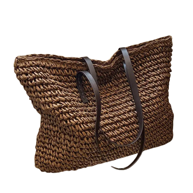Sac Tressé Grande Capacité avec Sangles Adjustables