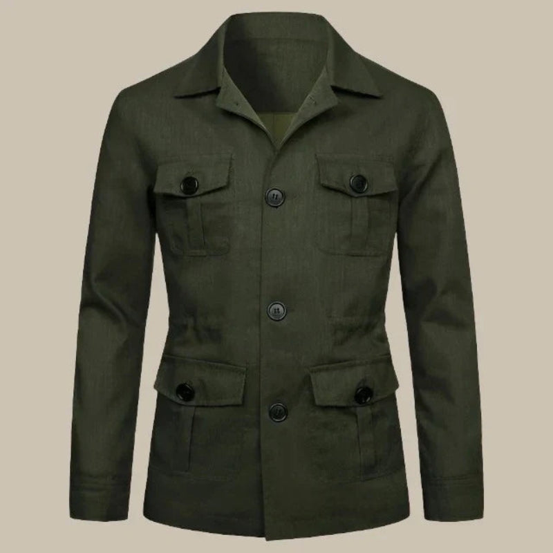 Veste Classique Manches Longues Boutonnée - LuxeStyle