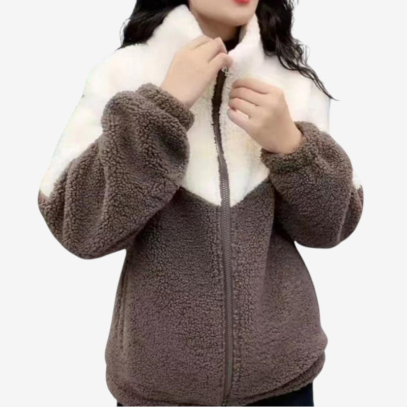 Veste zippée sport femme avec capuche et poches
