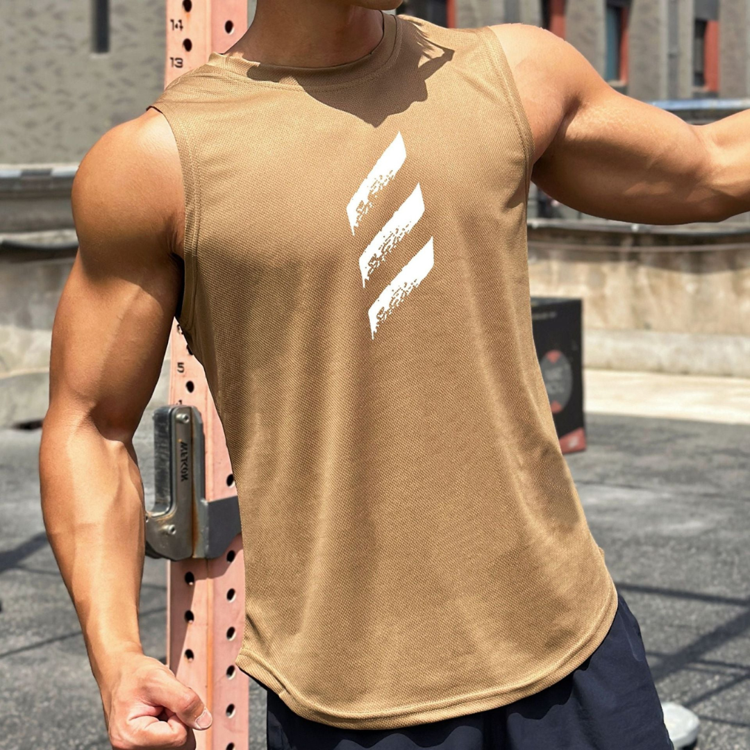 T-shirt De Sport Homme Musclé Sans Manches