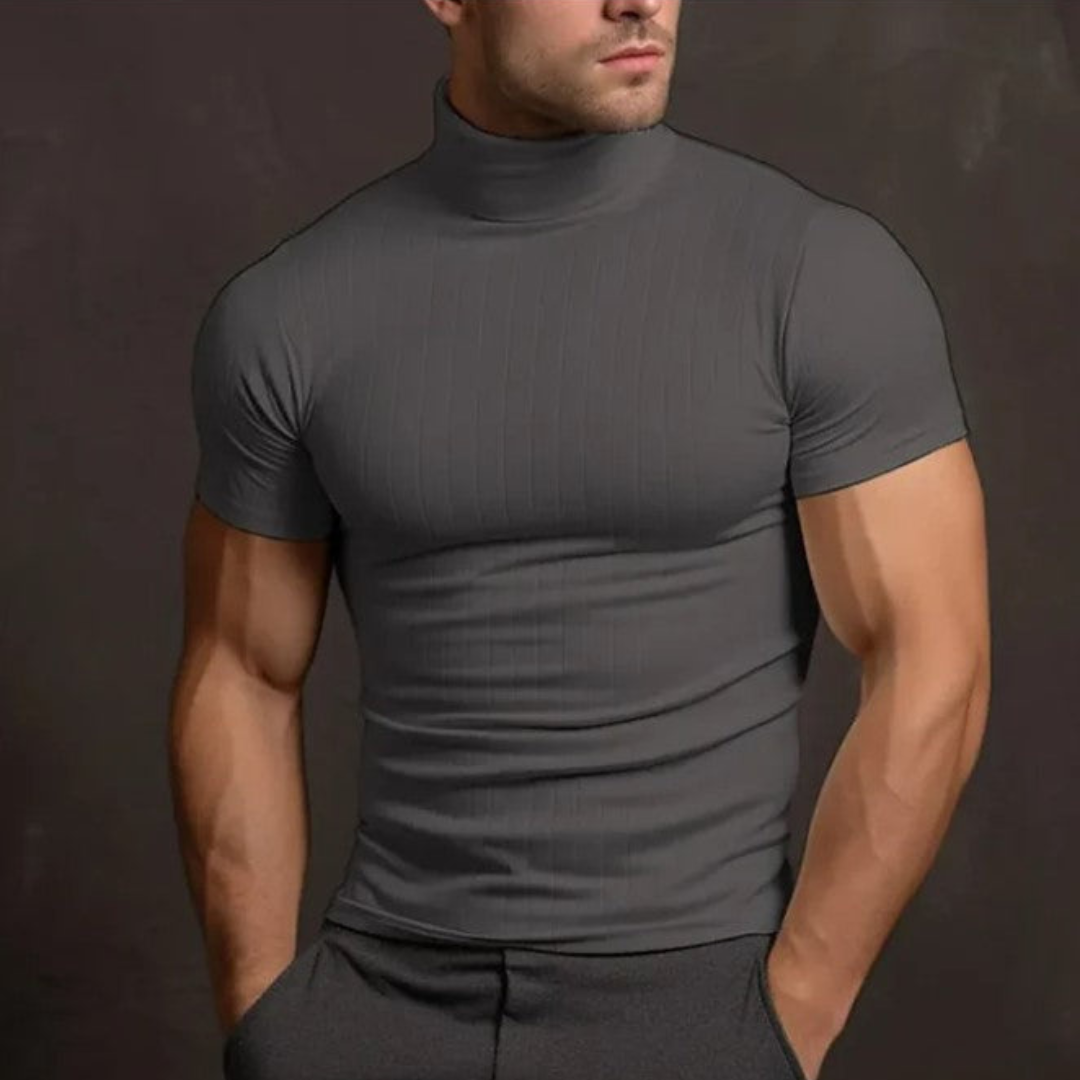 Pull Col Roulé Slim Homme