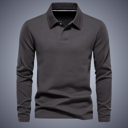 Polo Homme Manches Longues Marine